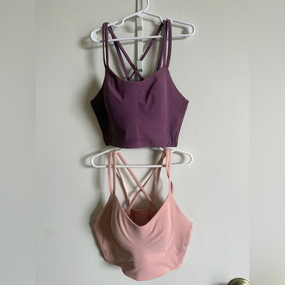 Lululemon - Like a Cloud Ribbed longline bra light support - set